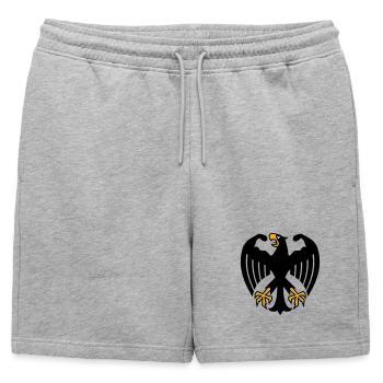 German Fitness Federal Eagle avec des muscles - Short de survêtement homme premium - gris chiné - Devant - AI Model Male 178 light (178cm)