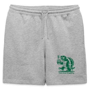 Grosse Fatigue - Short de survêtement homme premium - gris chiné - Devant - AI Model Male 178 light (178cm)