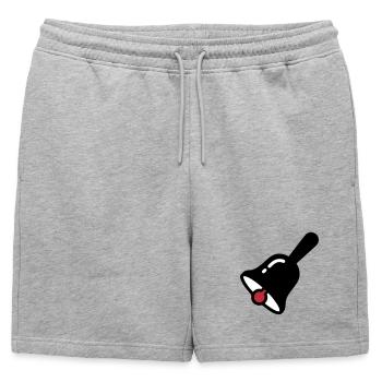 Sonnerie de cloche de l’école Rétro - Short de survêtement homme premium - gris chiné - Devant - AI Model Male 178 light (178cm)