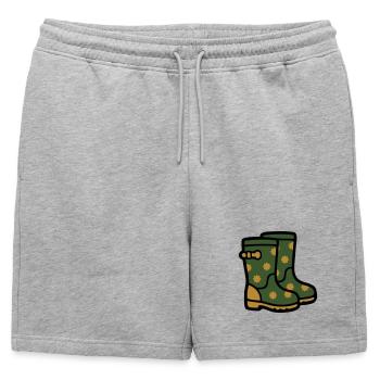 Bottes en caoutchouc Jardinage Temps boueux Pluie - Short de survêtement homme premium - gris chiné - Devant - AI Model Male 178 light (178cm)