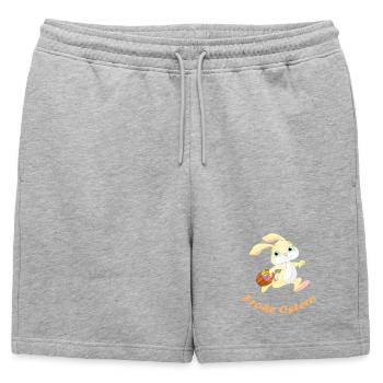 Pâques - Short de survêtement homme premium - gris chiné - Devant - AI Model Male 178 light (178cm)
