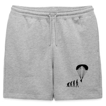 Parapente Parapentiste Sport Extrême Parachutisme - Short de survêtement homme premium - gris chiné - Devant - AI Model Male 178 light (178cm)