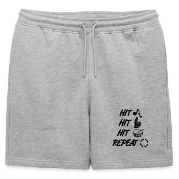 Chapelle de la marche - Short de survêtement homme premium - gris chiné - Devant - AI Model Male 178 light (178cm)