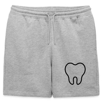 Dent - Short de survêtement homme premium - gris chiné - Devant - AI Model Male 178 light (178cm)