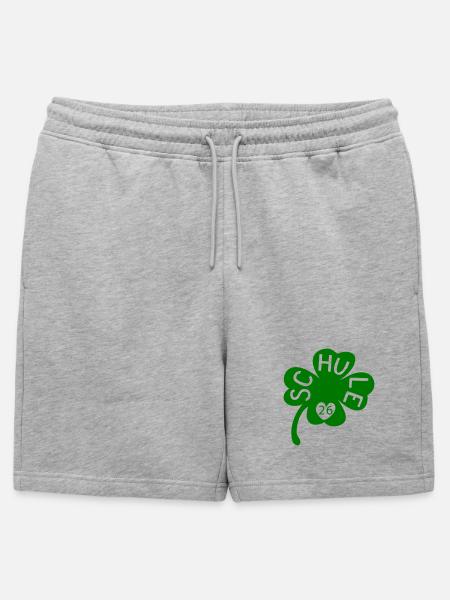 Schule 26 Kleeblatt - Männer Premium Organic Sweatshorts - Grau meliert