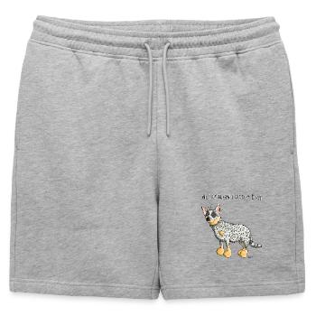 Bouvier Australien - Australian Cattle Dog - Short de survêtement homme premium - gris chiné - Devant - AI Model Male 178 light (178cm)