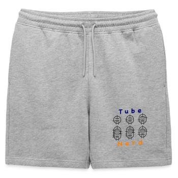 Tube à vide Nerd - Short de survêtement homme premium - gris chiné - Devant - AI Model Male 178 light (178cm)