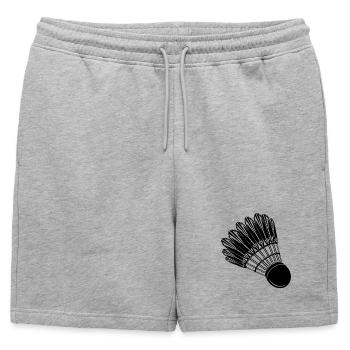 Badminton Badminton Badminton Dessin - Short de survêtement homme premium - gris chiné - Devant - AI Model Male 178 light (178cm)