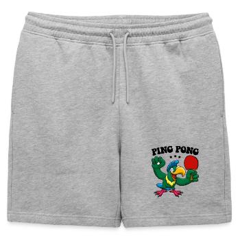 Ping Pong Champion Design Tennis de table et - Short de survêtement homme premium - gris chiné - Devant - AI Model Male 178 light (178cm)