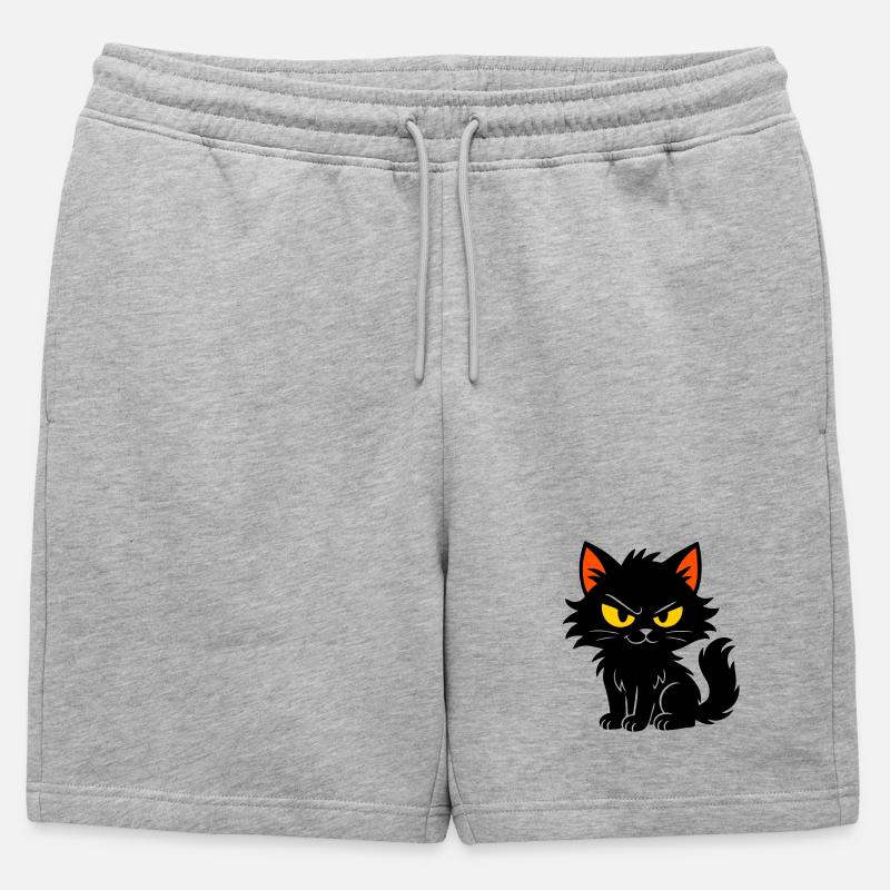 Chaton doux - Short de survêtement homme premium - gris chiné