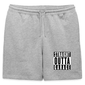 Tout droit sorti du garage (couleurs changeantes) - Short de survêtement homme premium - gris chiné - Devant - AI Model Male 178 light (178cm)