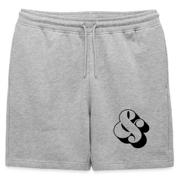Dampersand & – Funky Swag Symbol Design - Short de survêtement homme premium - gris chiné - Devant - AI Model Male 178 light (178cm)