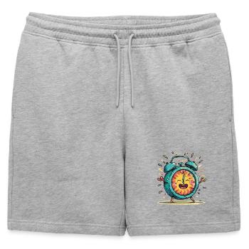 Image de la célébration du réveil solaire - Short de survêtement homme premium - gris chiné - Devant - AI Model Male 178 light (178cm)