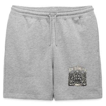 Heavy Metal Skeleton Band - Short de survêtement homme premium - gris chiné - Devant - AI Model Male 178 light (178cm)