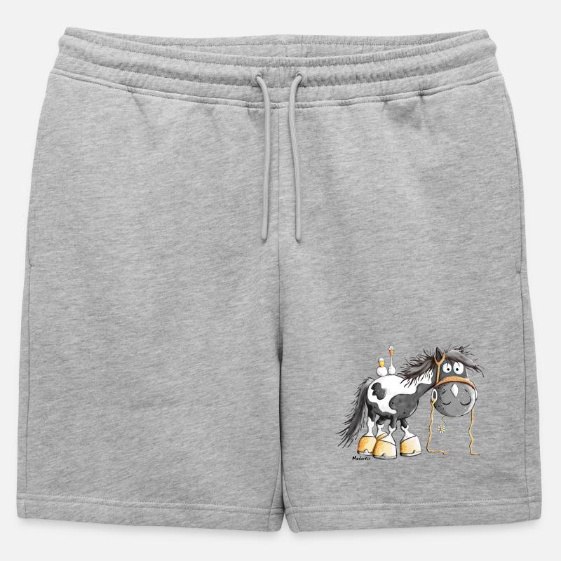 Schecki Schecke - Männer Premium Organic Sweatshorts - Grau meliert