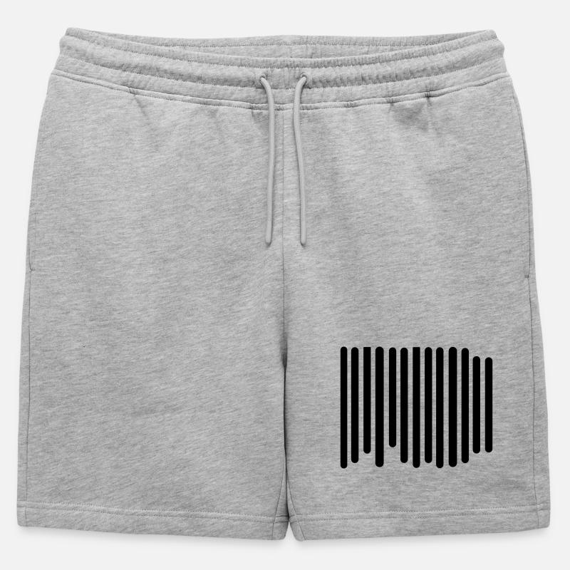 barcode - Mens' Premium Organic Sweatshorts - heather grey