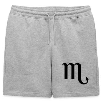 Scorpion - Short de survêtement homme premium - gris chiné - Devant - AI Model Male 178 light (178cm)