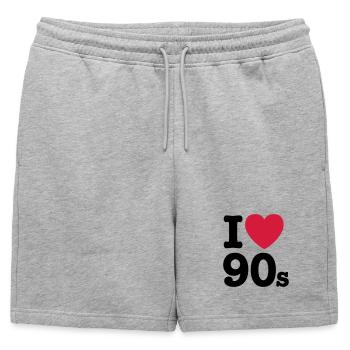 J'aime 90 - Short de survêtement homme premium - gris chiné - Devant - AI Model Male 178 light (178cm)