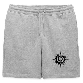 Soleil d'été, moulinet - Short de survêtement homme premium - gris chiné - Devant - AI Model Male 178 light (178cm)