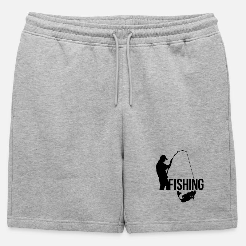 Fischerei - Männer Premium Organic Sweatshorts - Grau meliert