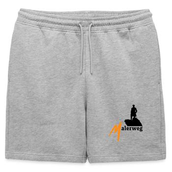 Malerweg, Elbe, Grès, Suisse saxonne - Short de survêtement homme premium - gris chiné - Devant - AI Model Male 178 light (178cm)