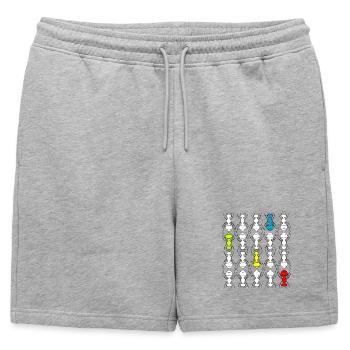 Fourmis - Short de survêtement homme premium - gris chiné - Devant - AI Model Male 178 light (178cm)