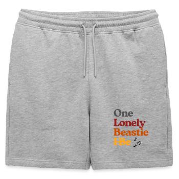 Un t-shirt de bête solitaire - Short de survêtement homme premium - gris chiné - Devant - AI Model Male 178 light (178cm)