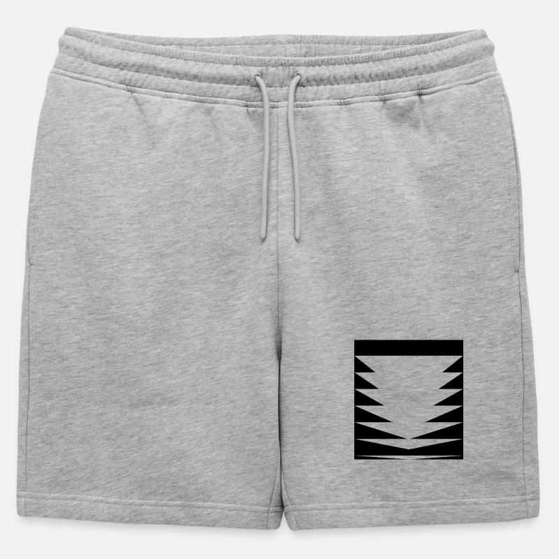 Triangles Pattern design - Mens' Premium Organic Sweatshorts - heather grey
