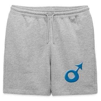 Garçon - Short de survêtement homme premium - gris chiné - Devant - AI Model Male 178 light (178cm)