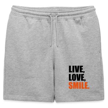 2541614 14134902 smile - Short de survêtement homme premium - gris chiné - Devant - AI Model Male 178 light (178cm)