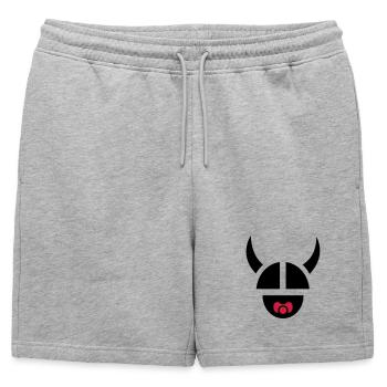 Viking enfant - Short de survêtement homme premium - gris chiné - Devant - AI Model Male 178 light (178cm)