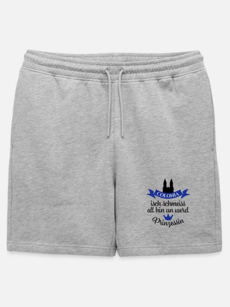 Kölner Karneval - Männer Premium Organic Sweatshorts - Grau meliert