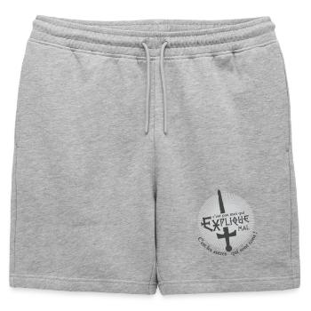 C'est les autres qui sont cons ! humour - Short de survêtement homme premium - gris chiné - Devant - AI Model Male 178 light (178cm)