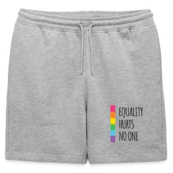 Pride Month - Equality Hurts No One - Mens' Premium Organic Sweatshorts - heather grey - Front - AI Model Male 178 light (178cm)