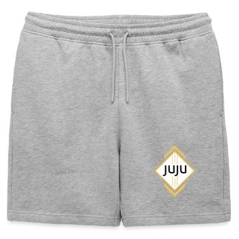Juju - Short de survêtement homme premium - gris chiné - Devant - AI Model Male 178 light (178cm)