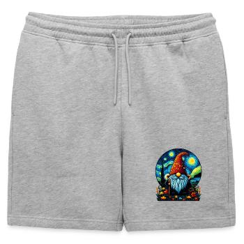 Gnome - Short de survêtement homme premium - gris chiné - Devant - AI Model Male 178 light (178cm)