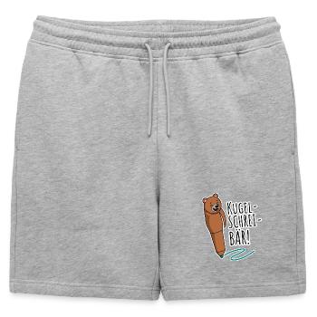 Bullet Scream Bear ! Catégorie les blagues les plus stupides mais bon - Short de survêtement homme premium - gris chiné - Devant - AI Model Male 178 light (178cm)