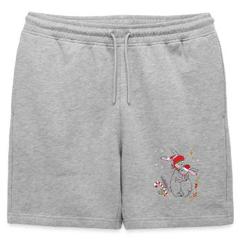 Avent - Short de survêtement homme premium - gris chiné - Devant - AI Model Male 178 light (178cm)