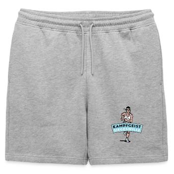 Volonté combative de gagner - marathonien - Short de survêtement homme premium - gris chiné - Devant - AI Model Male 178 light (178cm)