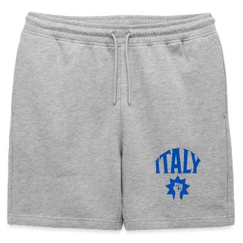 Italie - Short de survêtement homme premium - gris chiné - Devant - AI Model Male 178 light (178cm)