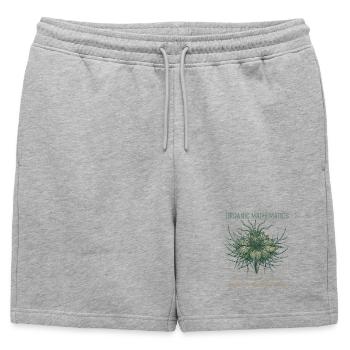 Geometry of the Nature Plant - Mens' Premium Organic Sweatshorts - heather grey - Front - AI Model Male 178 light (178cm)