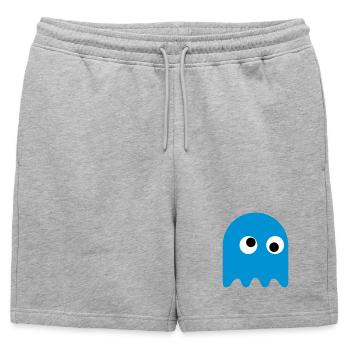 Jeu Classics Ghost - Short de survêtement homme premium - gris chiné - Devant - AI Model Male 178 light (178cm)