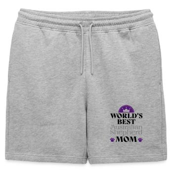 Berger australien - Short de survêtement homme premium - gris chiné - Devant - AI Model Male 178 light (178cm)