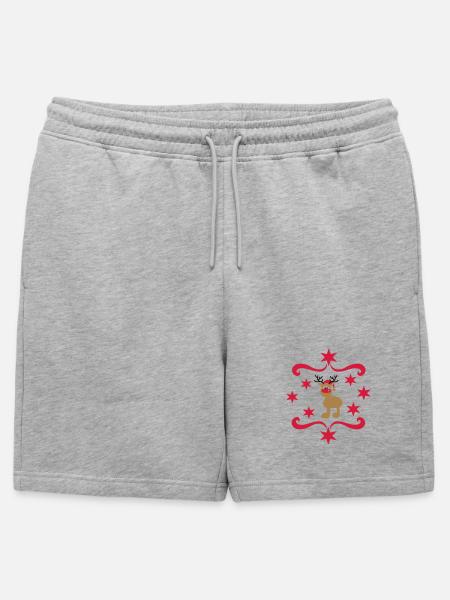 Cadeaux amusants pour Noël - Short de survêtement homme premium - gris chiné