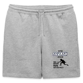 Joueur de squash Squasher Papa Père Homme - Short de survêtement homme premium - gris chiné - Devant - AI Model Male 178 light (178cm)