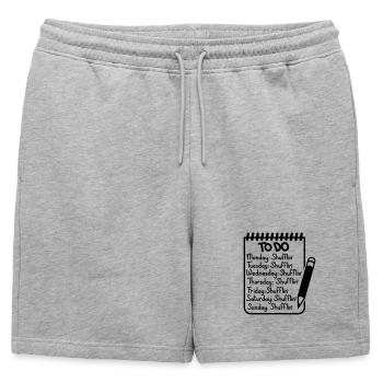 Every Day I’m Shufflin' – Party Electro Club - Short de survêtement homme premium - gris chiné - Devant - AI Model Male 178 light (178cm)
