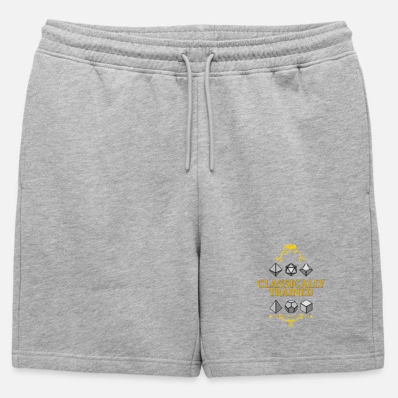 Classically Trained Dice Mastery - Mens' Premium Organic Sweatshorts - heather grey