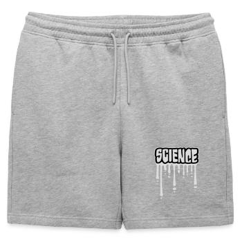 Déclaration scientifique : Déclaration sur l’éducation des nerds - Short de survêtement homme premium - gris chiné - Devant - AI Model Male 178 light (178cm)