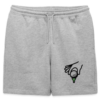 Golf Ball Tee Tee Golf Golf Club Golfer - Short de survêtement homme premium - gris chiné - Devant - AI Model Male 178 light (178cm)