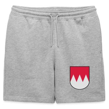 Francs Coat of Arms - Short de survêtement homme premium - gris chiné - Devant - AI Model Male 178 light (178cm)
